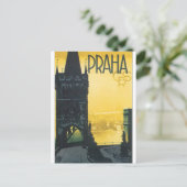 Carte Postale Poster Vintage voyage Praha (Debout devant)