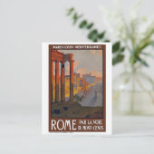 Carte Postale Poster Vintage voyage "Rome" (Debout devant)