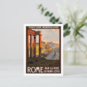 Carte Postale Poster Vintage voyage, Rome (Debout devant)