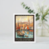 Carte Postale Poster Vintage voyage, Saint Malo (Debout devant)