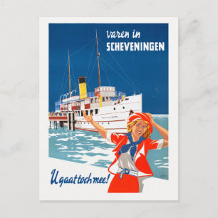 Carte Postale Poster Vintage voyage Scheveningen Pays-Bas