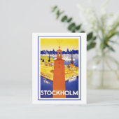 Carte Postale Poster Vintage voyage "Stockholm" (Debout devant)