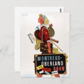 Carte Postale Poster Vintage voyage Suisse (Devant / Derrière)