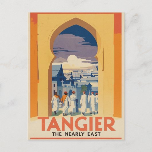 Carte Postale Poster Vintage voyage Tanger (Devant)