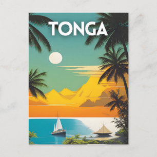 Carte Postale Poster Vintage voyage Tonga