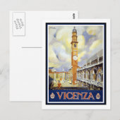 Carte Postale Poster Vintage voyage, Vicence (Devant / Derrière)