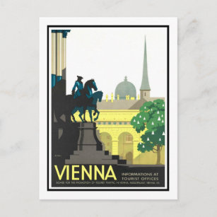 Carte Postale Poster Vintage voyage, Vienne