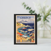Carte Postale Poster Vintage voyage, Visit Greece, (Debout devant)
