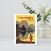 Carte Postale Poster Vintage voyage Yosemite USA restauré (Debout devant)