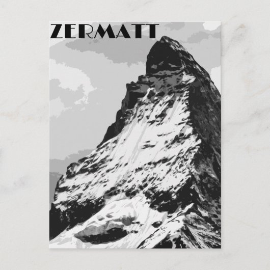Carte Postale Poster Vintage voyage Zermatt Suisse (Devant)