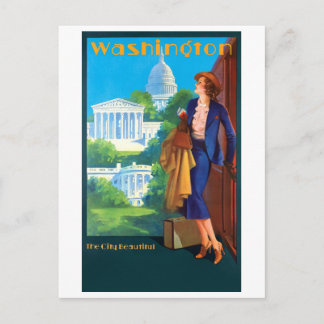 Carte Postale Poster vintage Washington Travel