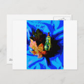 Carte Postale Posterised Pear (Devant / Derrière)