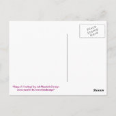 Carte Postale Postkarte 17 "Roi de la guérison" (Dos)