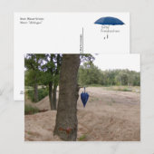 Carte Postale Postkarte - "abhängen" (Devant / Derrière)