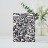 Carte Postale Postkarte - "Blauer Schirm in grauer Masse" (Debout devant)