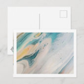 Carte Postale Postkarte Boho Blue 4,25" x 5,6" (Devant / Derrière)