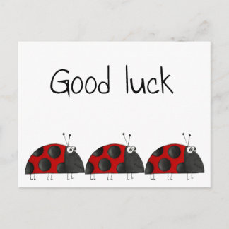 Carte Postale Postkarte bonne chance, Glückwunschkarte, Marienkä