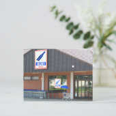 Carte Postale Postkarte - der "Blaue Schirm" kauft ein (Debout devant)