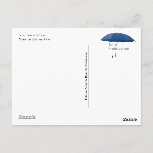 Carte Postale Postkarte - en Reih und Glied (Dos)