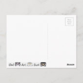 Carte Postale Postkarte Eule (Dos)