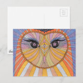 Carte Postale Postkarte Eule (Devant / Derrière)