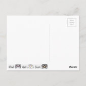 Carte Postale Postkarte Eule (Dos)