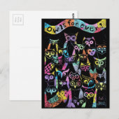 Carte Postale Postkarte Eule (Devant / Derrière)