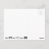 Carte Postale Postkarte Eule (Dos)