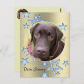 Carte Postale Postkarte Labrador Jimmy (Devant / Derrière)
