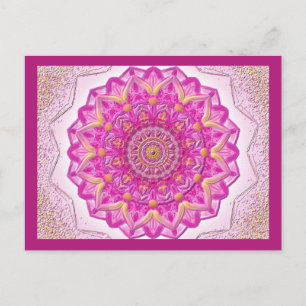 Carte Postale Postkarte MagicMandala Magenta