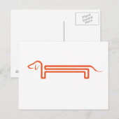 Carte Postale Postkarte mit Dackel (Devant / Derrière)