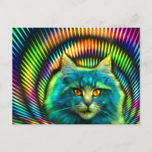 Carte Postale Postkarte "PsyCat"