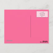 Carte Postale Postkarte - Rosa Blumen (Dos)