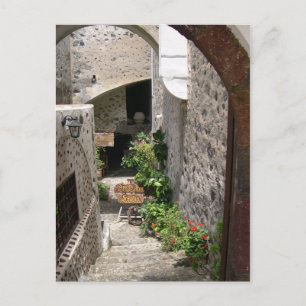 Carte Postale Postkarte Santorini Fira