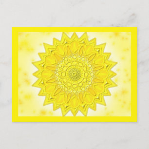 Carte Postale Postkarte SeraphinaMandalas gelb