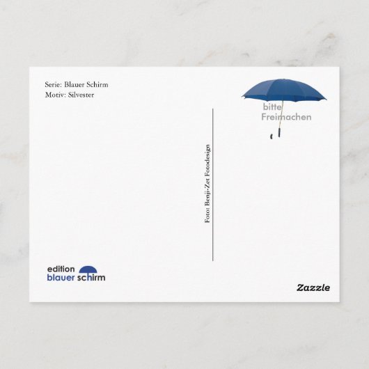 Carte Postale Postkarte - Silvester (Dos)