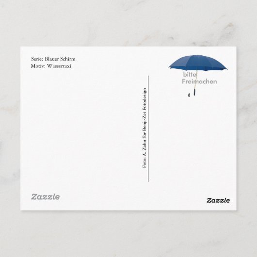 Carte Postale Postkarte - Wassertaxi (Dos)