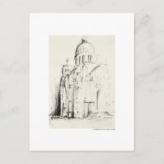 Carte Postale Postkarte Zeichnung Bleistift Hannover Landschaft