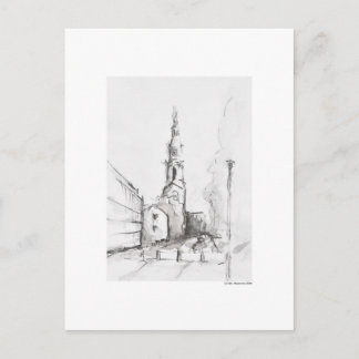 Carte Postale Postkarte Zeichnung Bleistift Hannover Landschaft