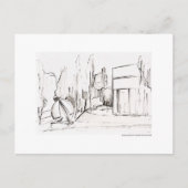 Carte Postale Postkarte Zeichnung Bleistift Hannover Landschaft (Devant)