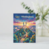 Carte Postale Pöstlingberg Autriche (Debout devant)