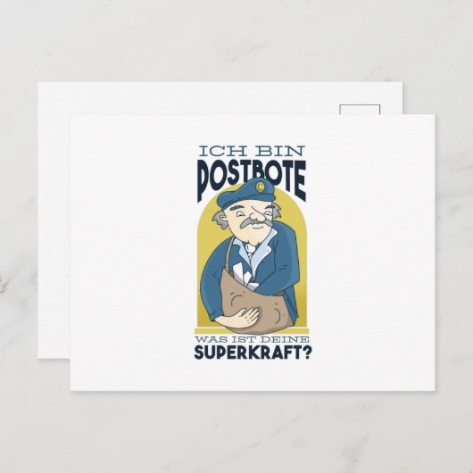 Carte Postale Postman (Devant / Derrière)