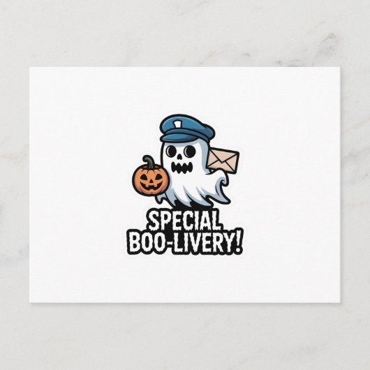 Carte Postale Postman Boo (Devant)