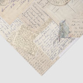 Carte Postale Postmark Blue Bird Collage Tissuepapier (Detail)