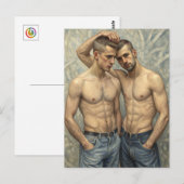 Carte Postale Posture Unifiée : Une Étreinte de l'Affection Mode (Devant / Derrière)