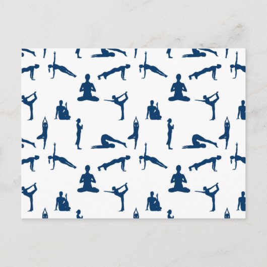 Carte Postale Postures de Yoga (Devant)