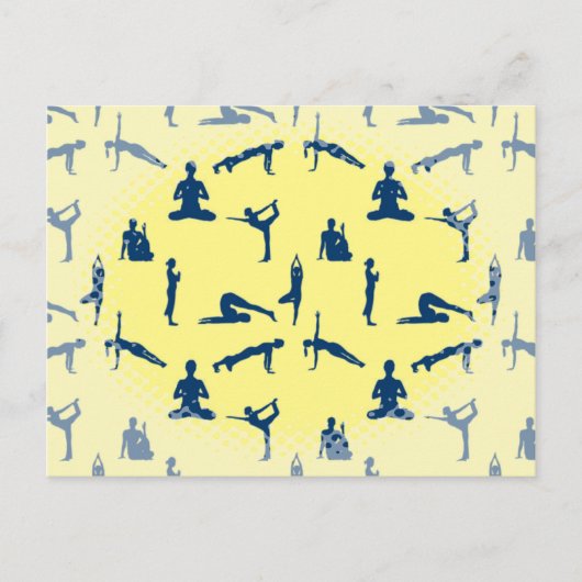 Carte Postale Postures de Yoga (Devant)