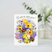 Carte postale Posy Floral (Debout devant)