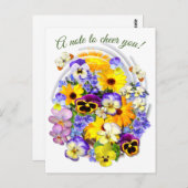 Carte postale Posy Floral (Devant / Derrière)