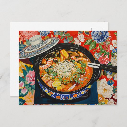 Carte Postale Pot chaud coréen (Devant / Derrière)